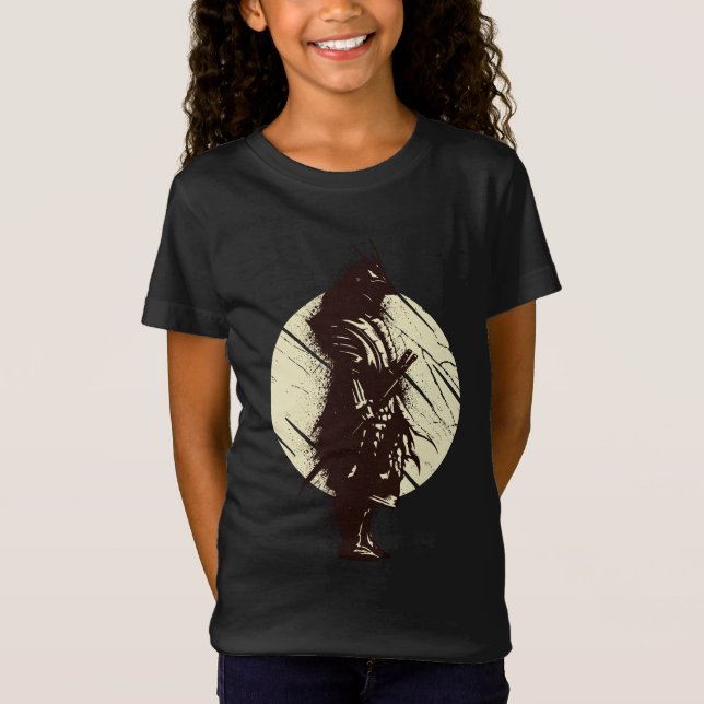 Super Samurai Warrior Silhouette Design T-Shirt (Vorderseite)