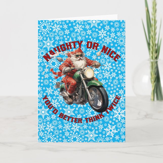 Super Santa Grußkarte Karte (Vorderseite)