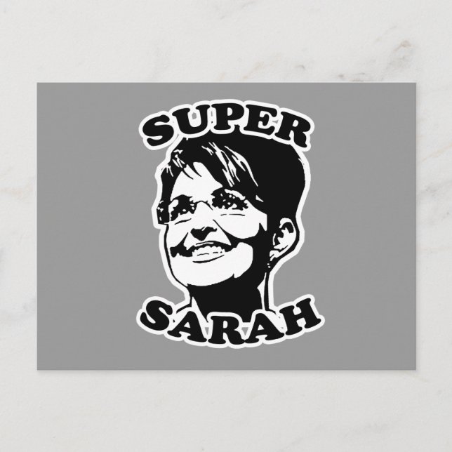 Super Sarah Postkarte (Vorderseite)