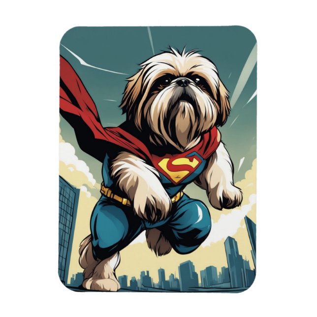 Super Shih Tzu Magnet (Vertical)