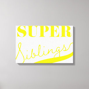 Super Sibling Leinwanddruck