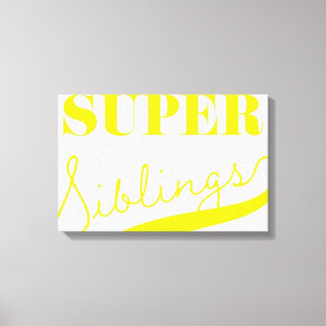 Super Sibling Leinwanddruck (Vorderseite)