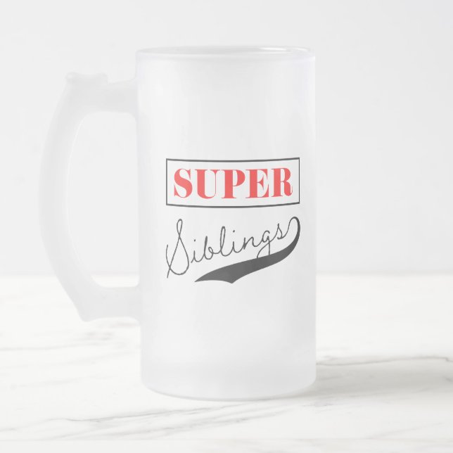 Super Sibling Mattglas Bierglas (Links)
