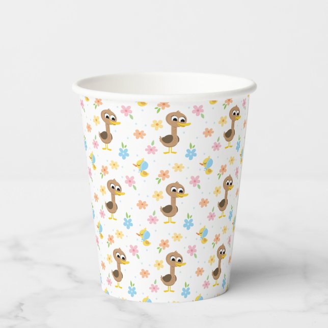 Super Simple | 5 Little Ducks Boy Baby Shower Pappbecher (Rückseite)