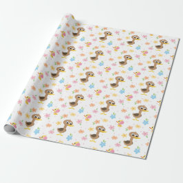 Super Simple | 5 Little Ducks Girl Babydusche Geschenkpapier