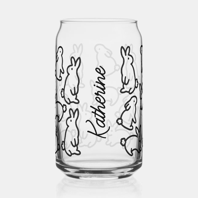 Super Simple Bunny Outline Design Drinkware (Recto)