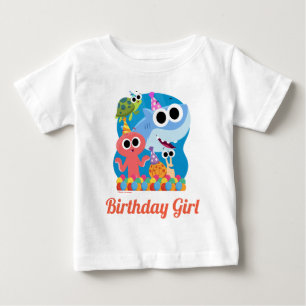 Super Simple Finny the Shark Confetti Birthday Baby T-shirt
