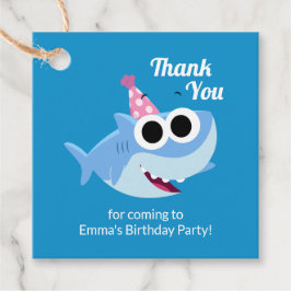 Super Simple | Finny the Shark Confetti Birthday Geschenkanhänger