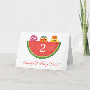Super Simple   Nudel und Freunde Wassermelonen-Geb Karte