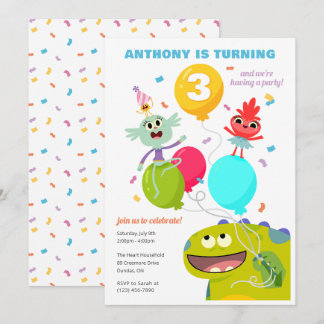 Super Simple | Rhymington Confetti Birthday Einladung