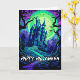 Super Sinister Halloween Spuk House Karte