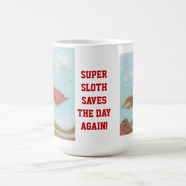 Super Sloth rette den Tag wieder! Kaffeetasse (Mittel)