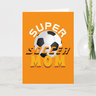 Super-Soccer-Mama-Fußball-Sportliche-Muttertags Karte