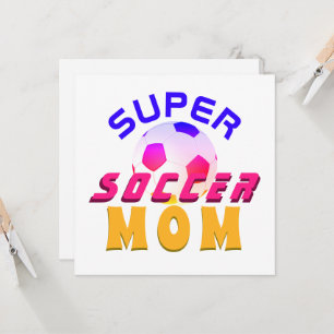 Super-Soccer-Mom-Fußball-Sporty-Muttertags-Karte