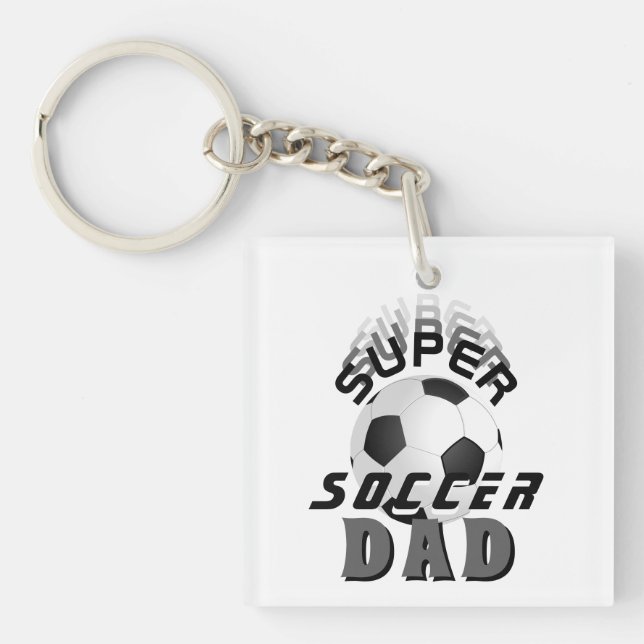 Super Soccer Vater Football Ball Sports Foto Schlüsselanhänger (Vorderseite)