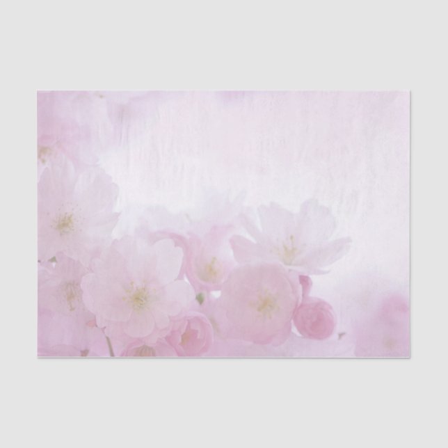 Super Soft-Look große rosa Blume Seidenpapier (Vorderseite)