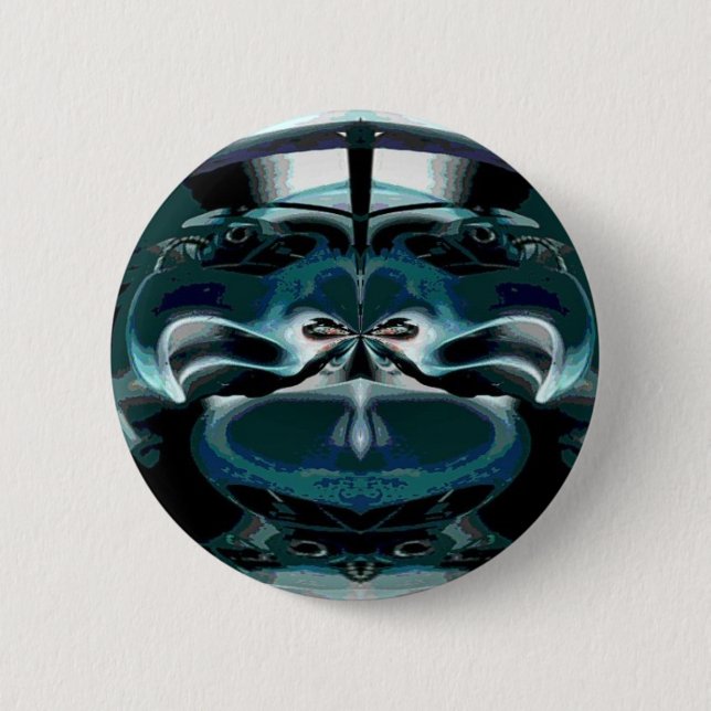 Super sonderbarer Kunst-Knopf Button (Vorderseite)