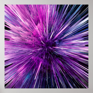 Super sonic - wunderschönes lila poster