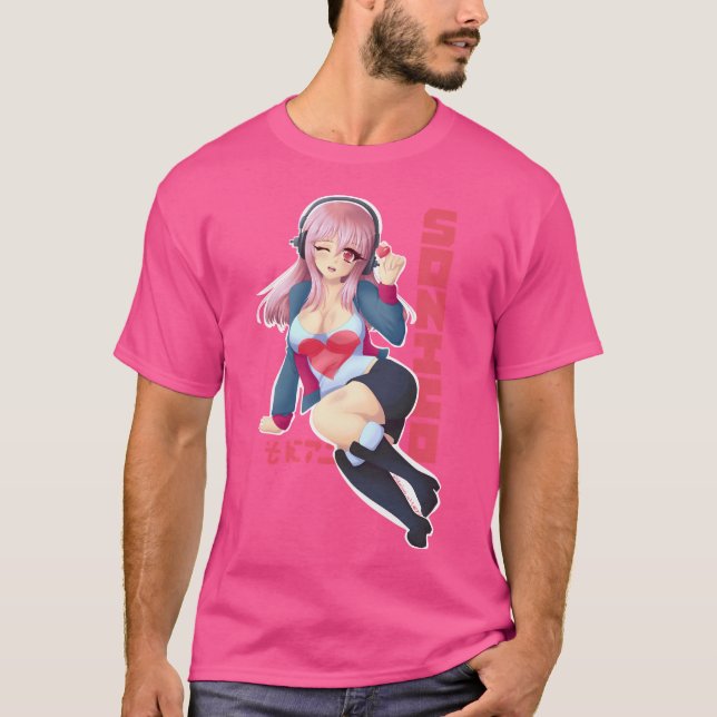 Super Sonico Liebe T-Shirt (Vorderseite)