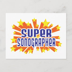 Super Sonographer Postkarte