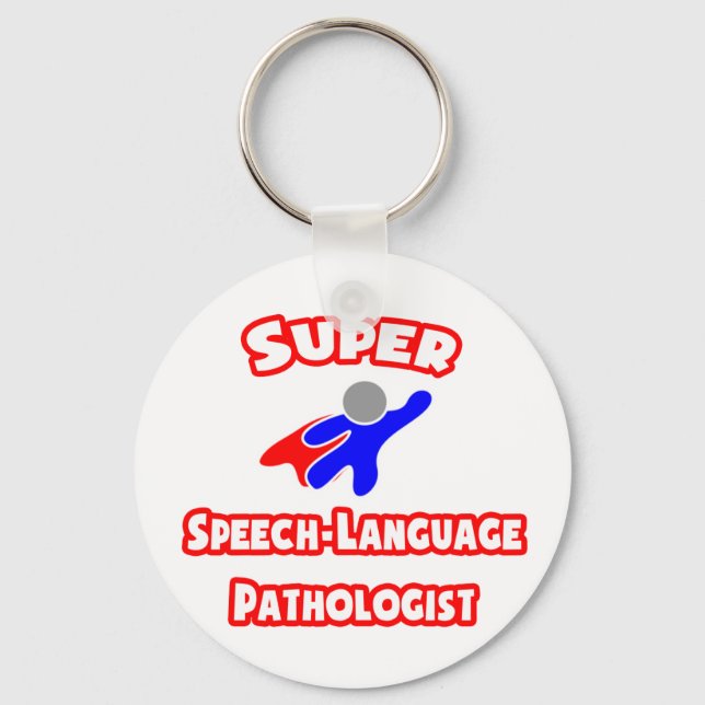 Super Speech Language Pathologe Schlüsselanhänger (Vorderseite)