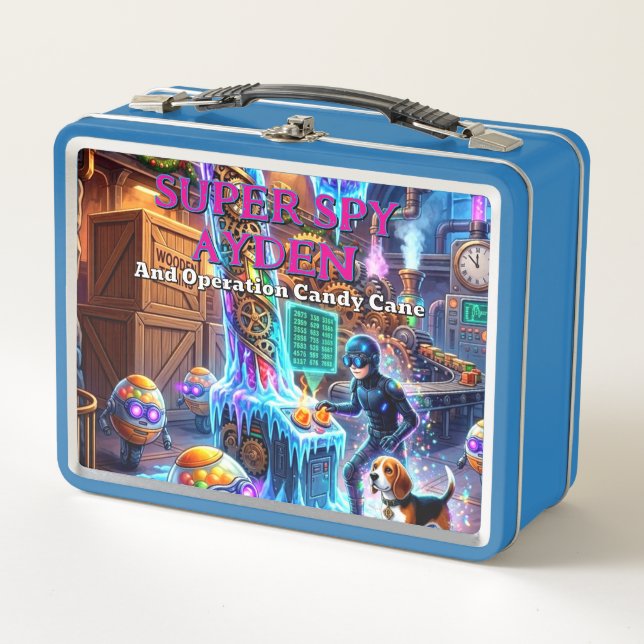 Super Spy Ayden | Eigenes Design | Lunchbox (Vorderseite)