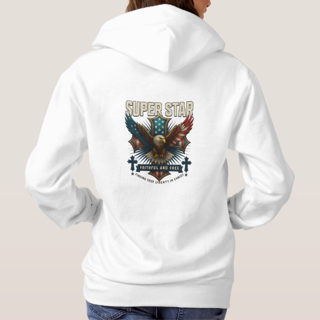 Super Star Eagle Emblem Hoodie (Rückseite)