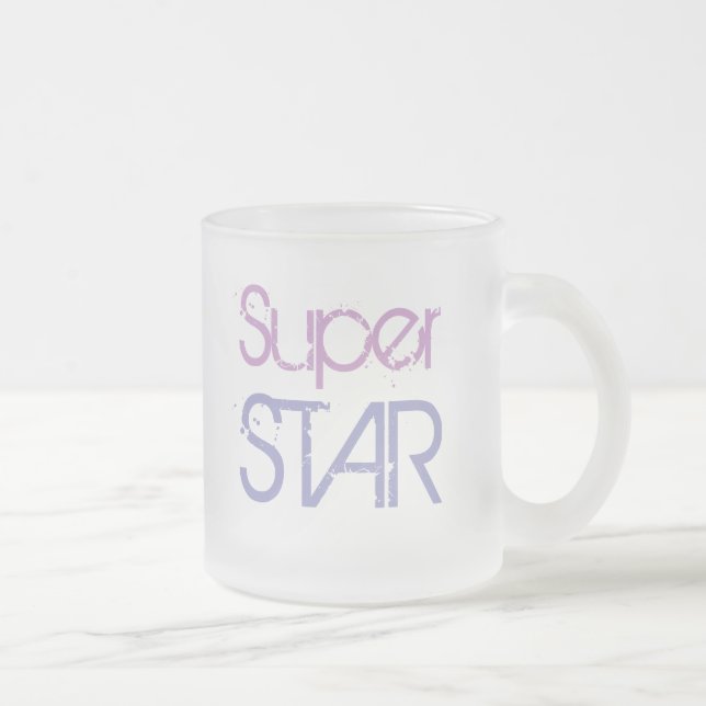 SUPER STAR Tasse (mattiertes Glas) (Rechts)