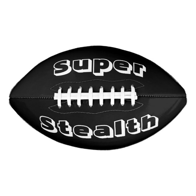 Super Stealth Black und White Football (Vorderseite)