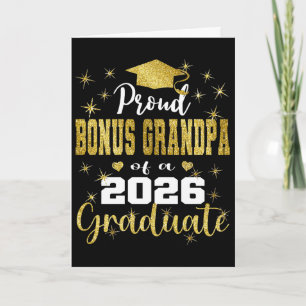 Super stolzer Bonus-Opa des Absolventen von 2026 Karte