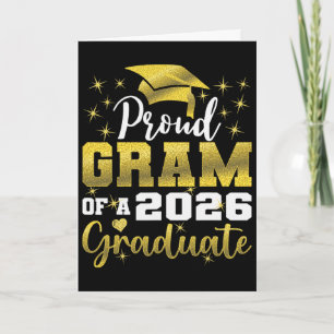 Super stolzer Gram des Senior-Absolventen 2026 Abs Karte