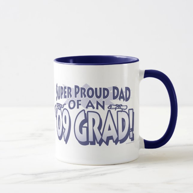 Super stolzer Vater eines 'Absolventen 09 Tasse (Rechts)