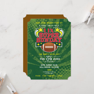 Super Sunday Football Party Einladung
