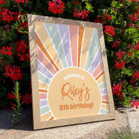 Super Sunshine Girl Birthday Party Affiche de bien