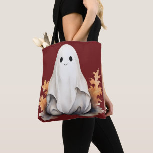 Super süßer Geist lässt Herbstrot Halloween Tasche