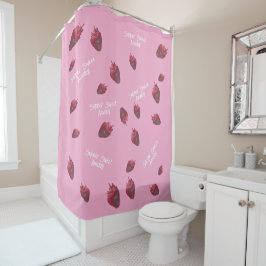 Super sweet Strawberry Personalisiert Duschvorhang