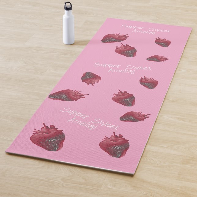 Super sweet Strawberry Personalisiert Yogamatte (Beispiel)
