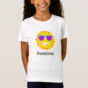 "Super !" T-shirt Cartoon Sunshine pour fille