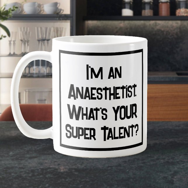 Super Talent anesthésiste. Café Mug (Créateur téléchargé)