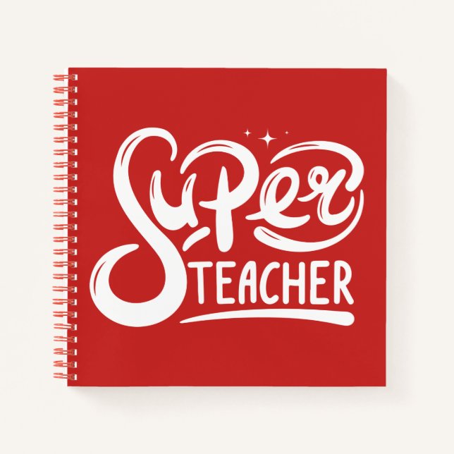 Super Teacher Notizbuch (Vorderseite)