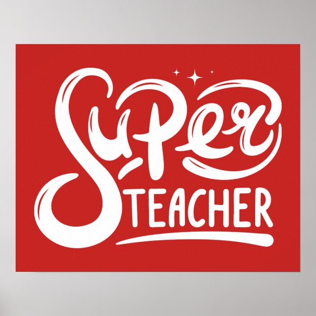 Super Teacher Poster (Vorne)