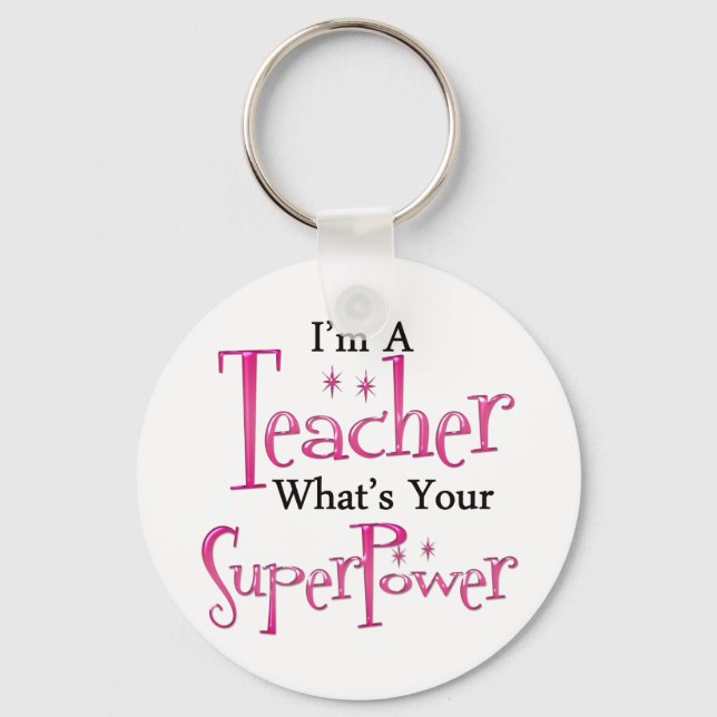 Super Teacher Schlüsselanhänger (Vorderseite)