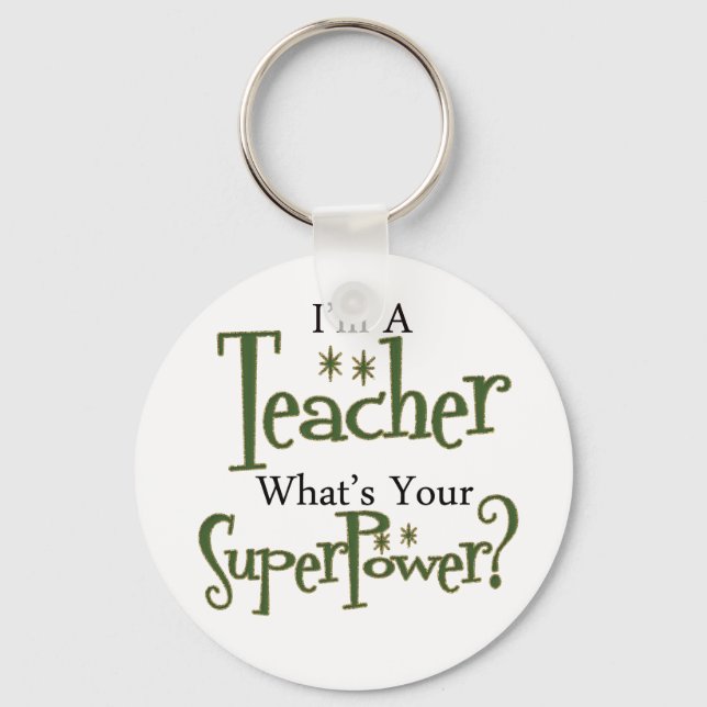 Super Teacher Schlüsselanhänger (Vorderseite)