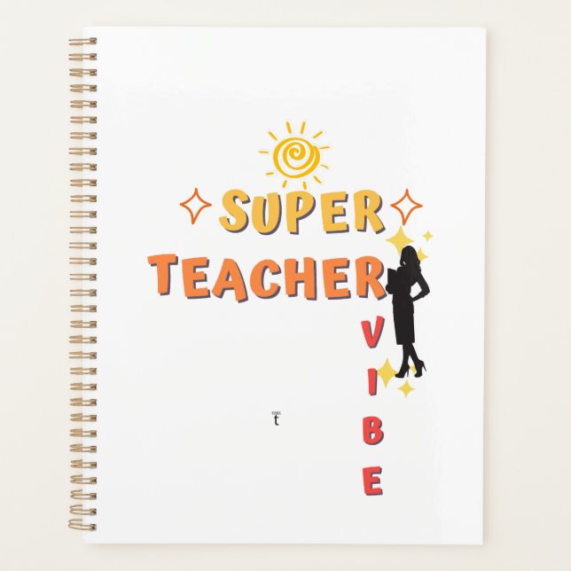 Super Teacher Vibe Planer (Vorderseite)