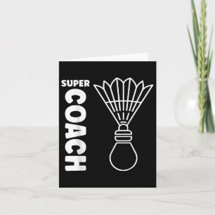 Super Trainer Badminton Sport Einfacher Badminton  Karte