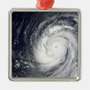 Super Typhoon Choi-wan Silbernes Ornament