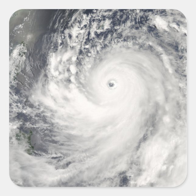 Super Typhoon Man-Yi Quadratischer Aufkleber (Vorderseite)