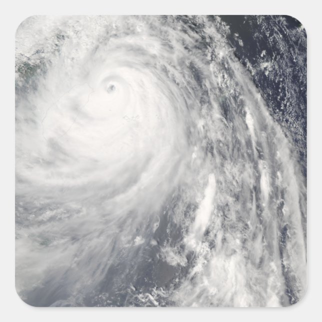 Super Typhoon Wipha Quadratischer Aufkleber (Vorderseite)