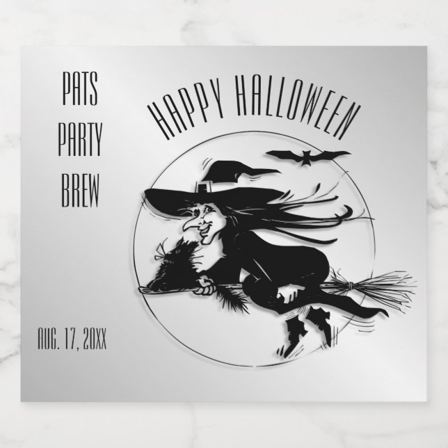 Super Unique Halloween Brew Bierflaschenetikett (Einzelnes Label)