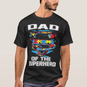 Super Vater Autistic Awareness Geschenk Vater Supe T-Shirt